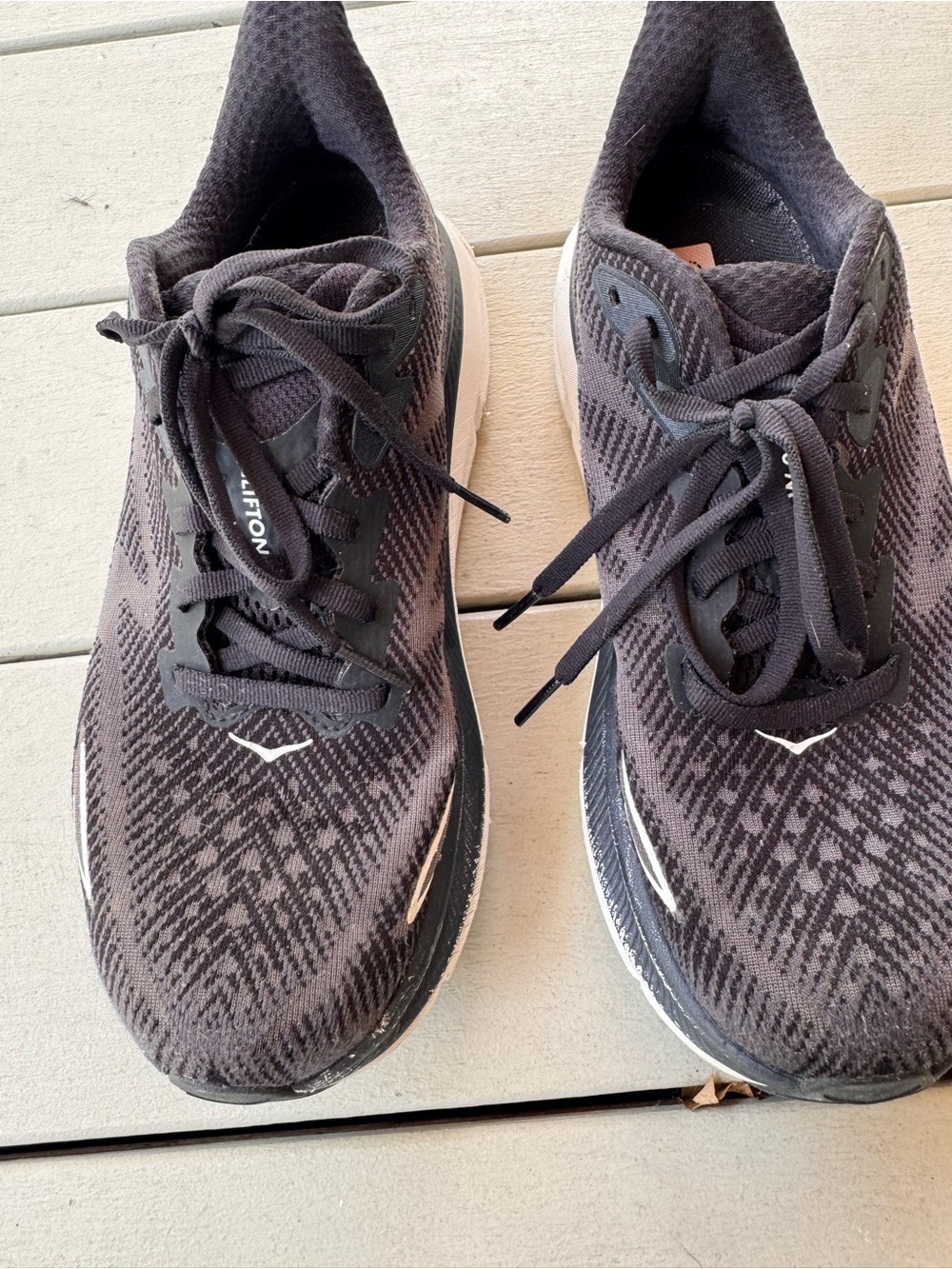 Women's Black Knit Athletic Running Shoes with Cushioned Support